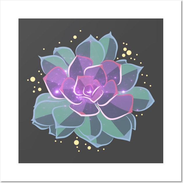 Space Succulent Wall Art by BubblegumGoat